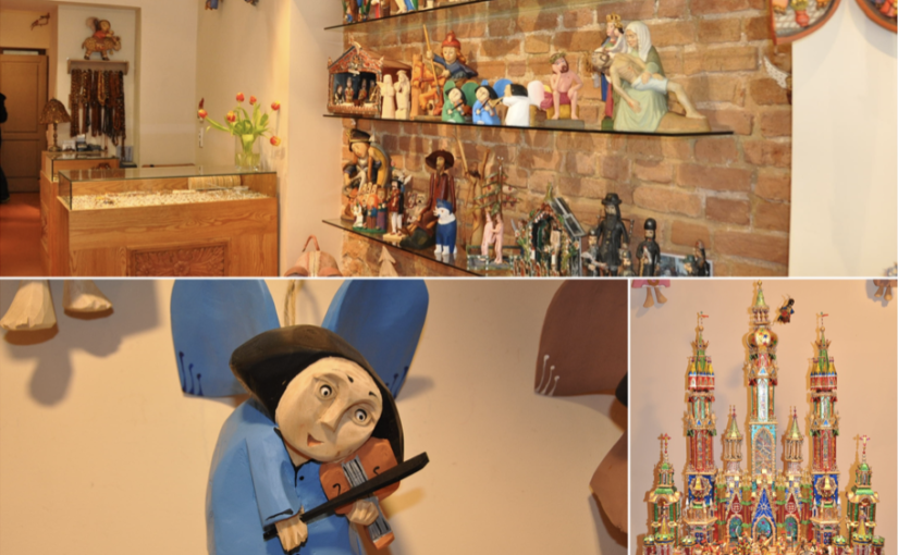 Drewniane ręcznie robione anioły i szopki bożonarodzeniowe dobre na upominek